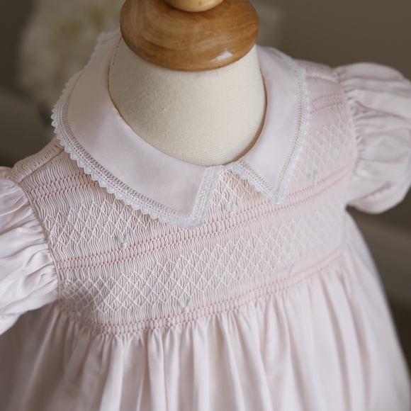 RARE Smocked Dress Pink Embroidery Vintage Feltman Brothers 24 Month/2T Like New - Picture 4 of 8